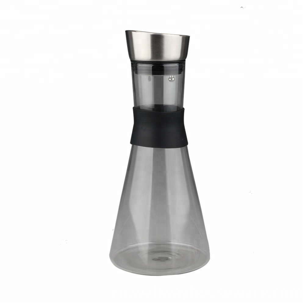 50 унций стекла без капель графин с 3 50 Oz Glass Drip Free Carafe With 3